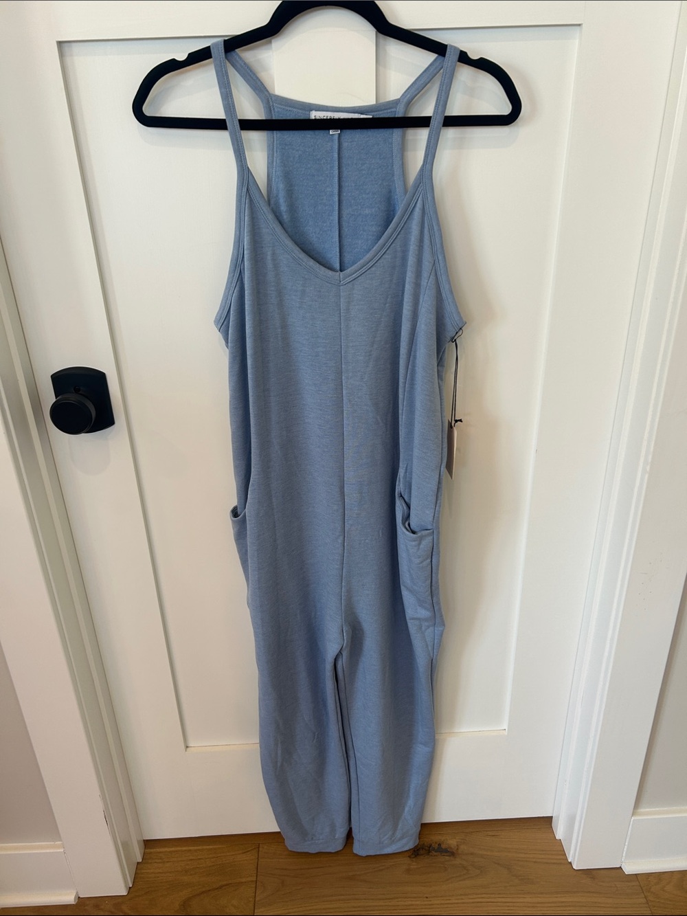 NWT | Sincerely Jules Light Blue Relaxed Fit, Soft Jumpsuit (Size Small)